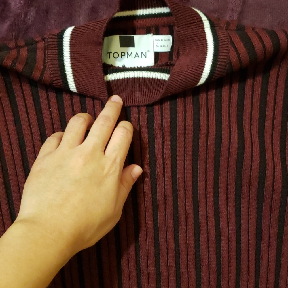 Men ribbed shirt